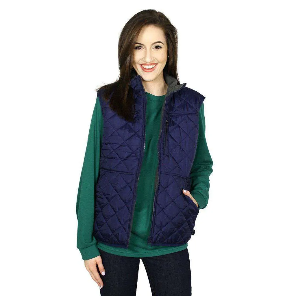 All Prep Reversible Vest in Grey by Southern Proper