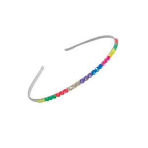 Bari Lynn Crystal Headband - Neon Assorted