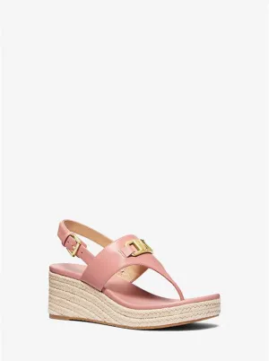 Camila Faux Leather Wedge Sandal