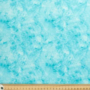 Cloudy Marble Collection Sky Blue Watercolour Shading Cotton Prints