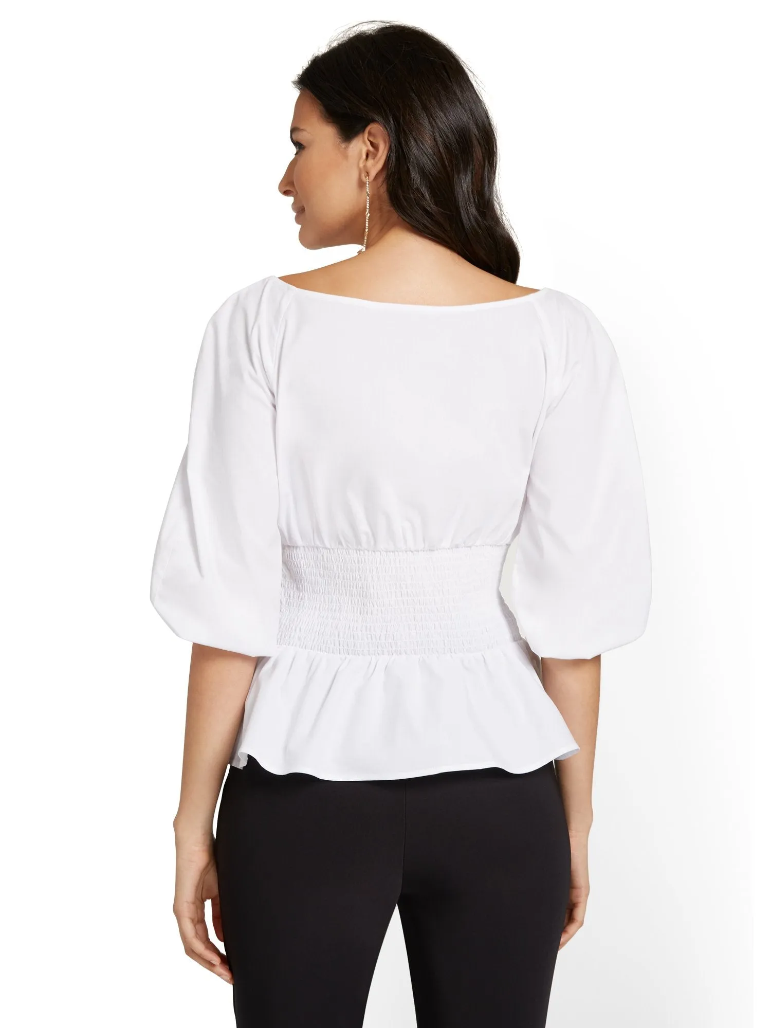 Corset Poplin Top