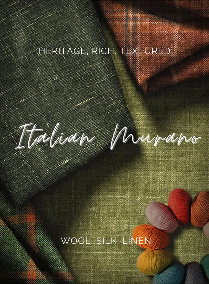 Italian Murano Radon Pink Wool Linen Silk Pants