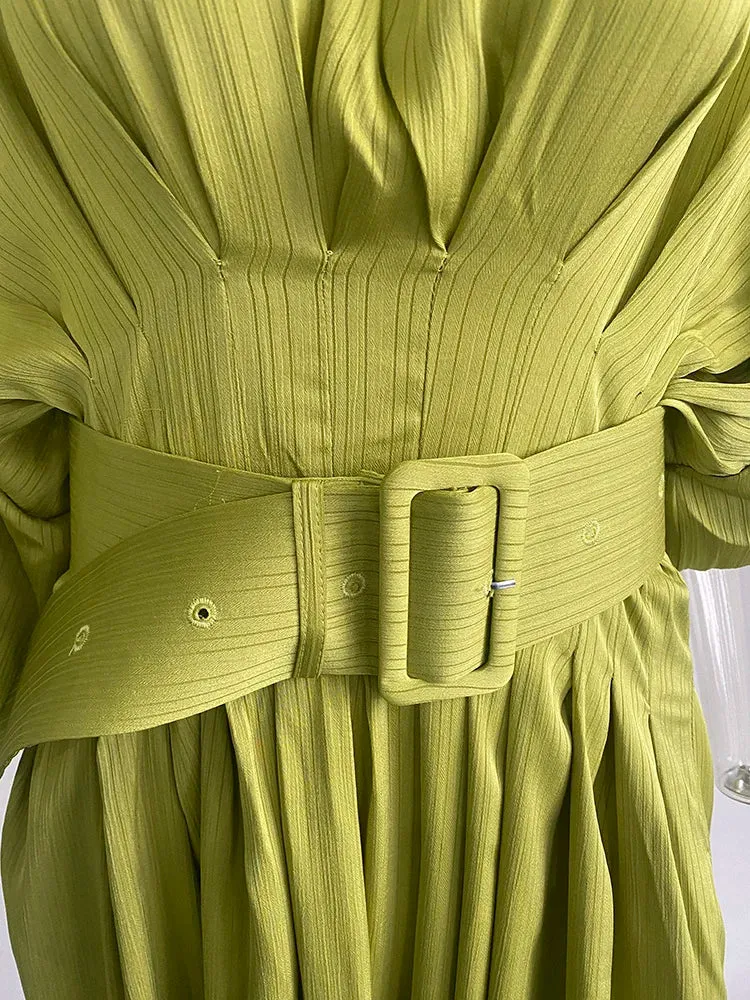 Justina Pleated Dress