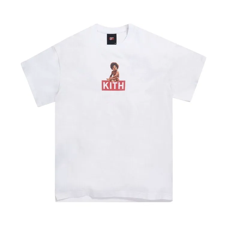Kith x Biggie Classic Logo Tee 'White', White