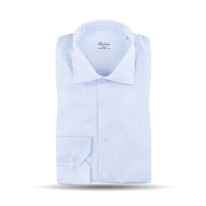 Light Blue Striped Slimline Shirt