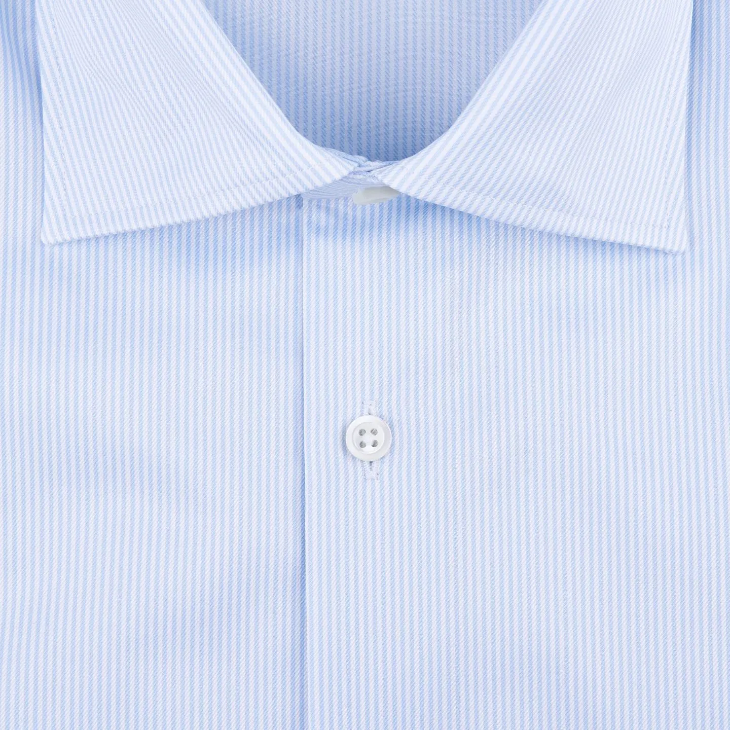 Light Blue Striped Slimline Shirt
