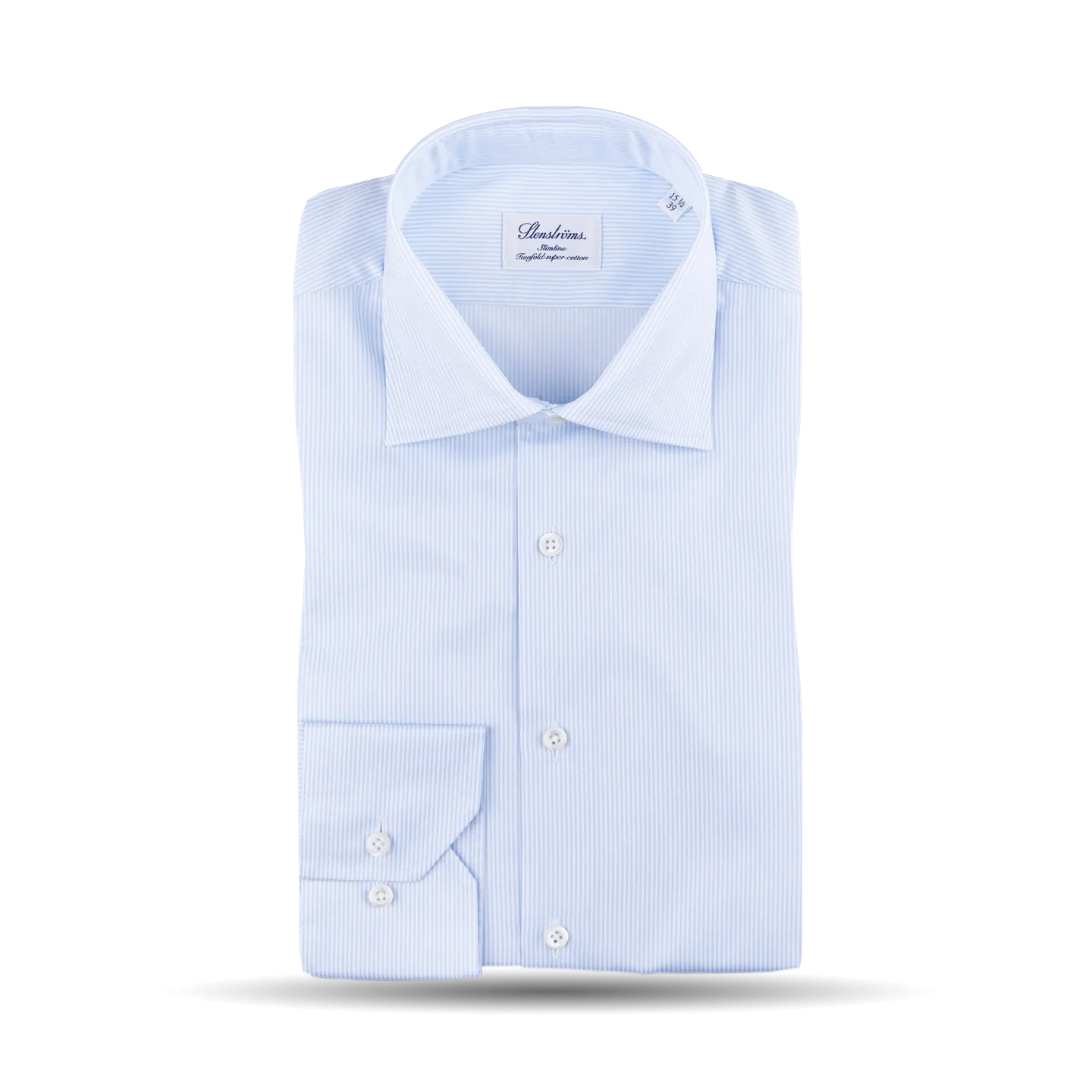 Light Blue Striped Slimline Shirt