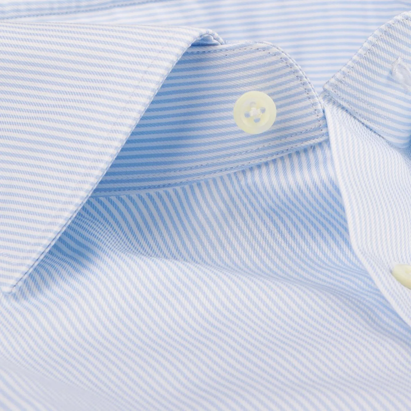 Light Blue Striped Slimline Shirt