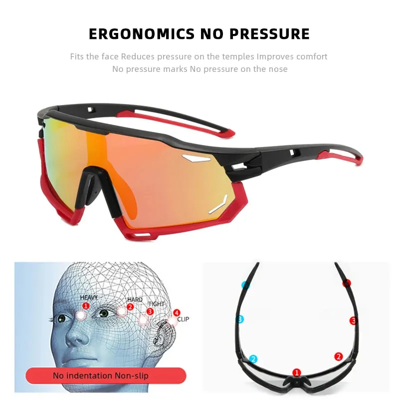 Polarized Sun Glasses Male Female Outdoor Cycling Dynamic Shade Photochromic Sunglasses