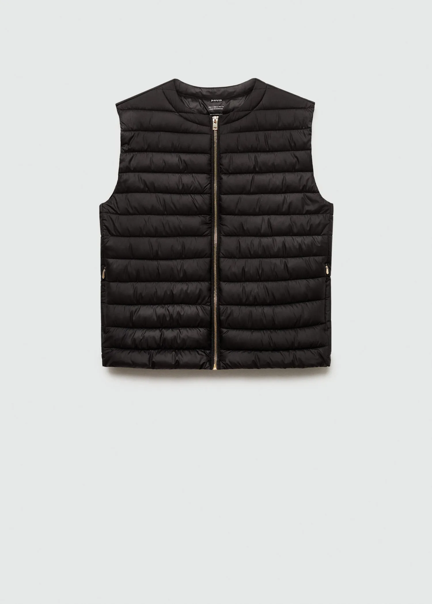 Quilted gilet - Black
