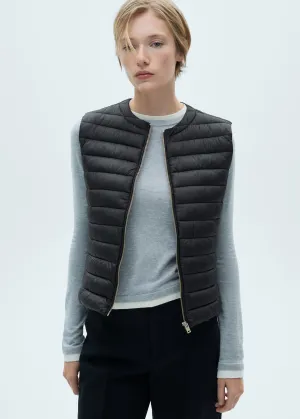 Quilted gilet - Black