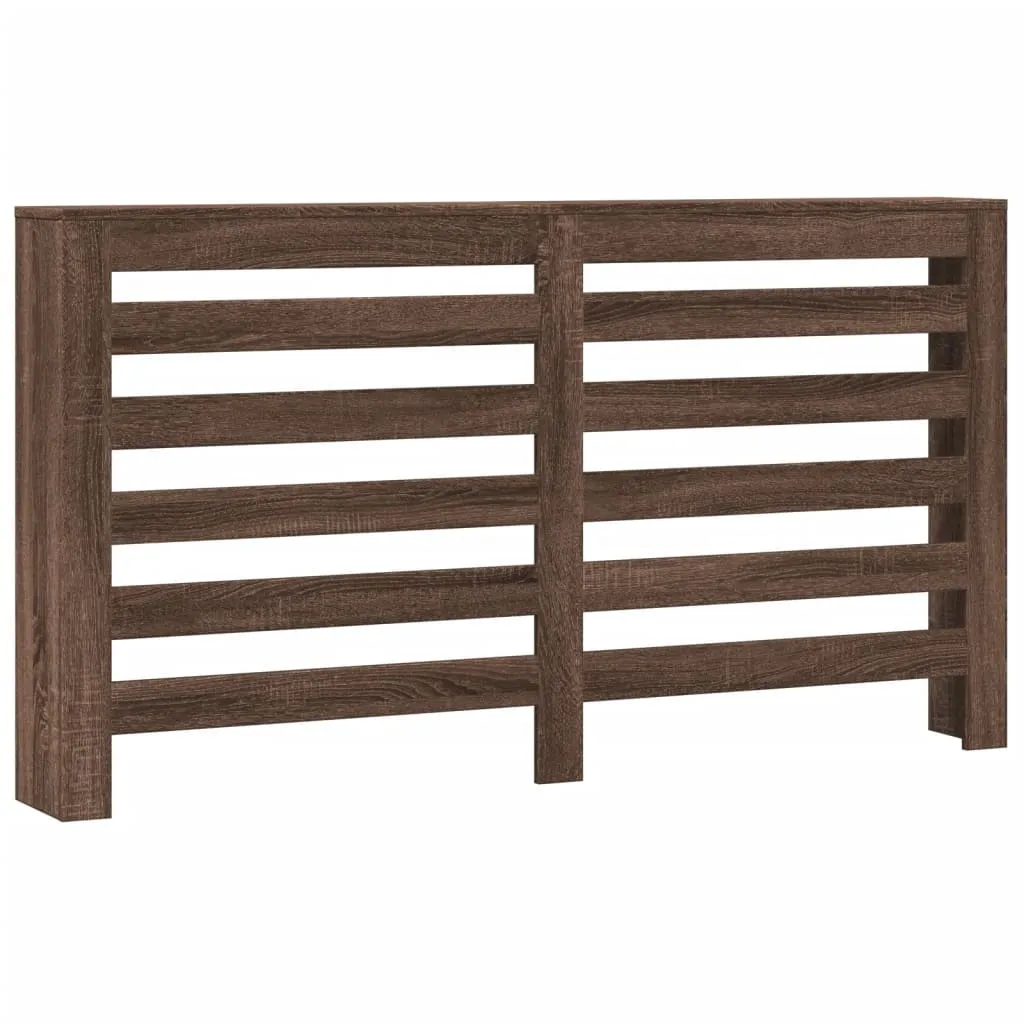 Radiator Cover Brown Oak 149x20x82 cm Engineered Wood