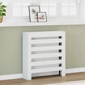Radiator Cover White 78x20x82 cm Engineered Wood
