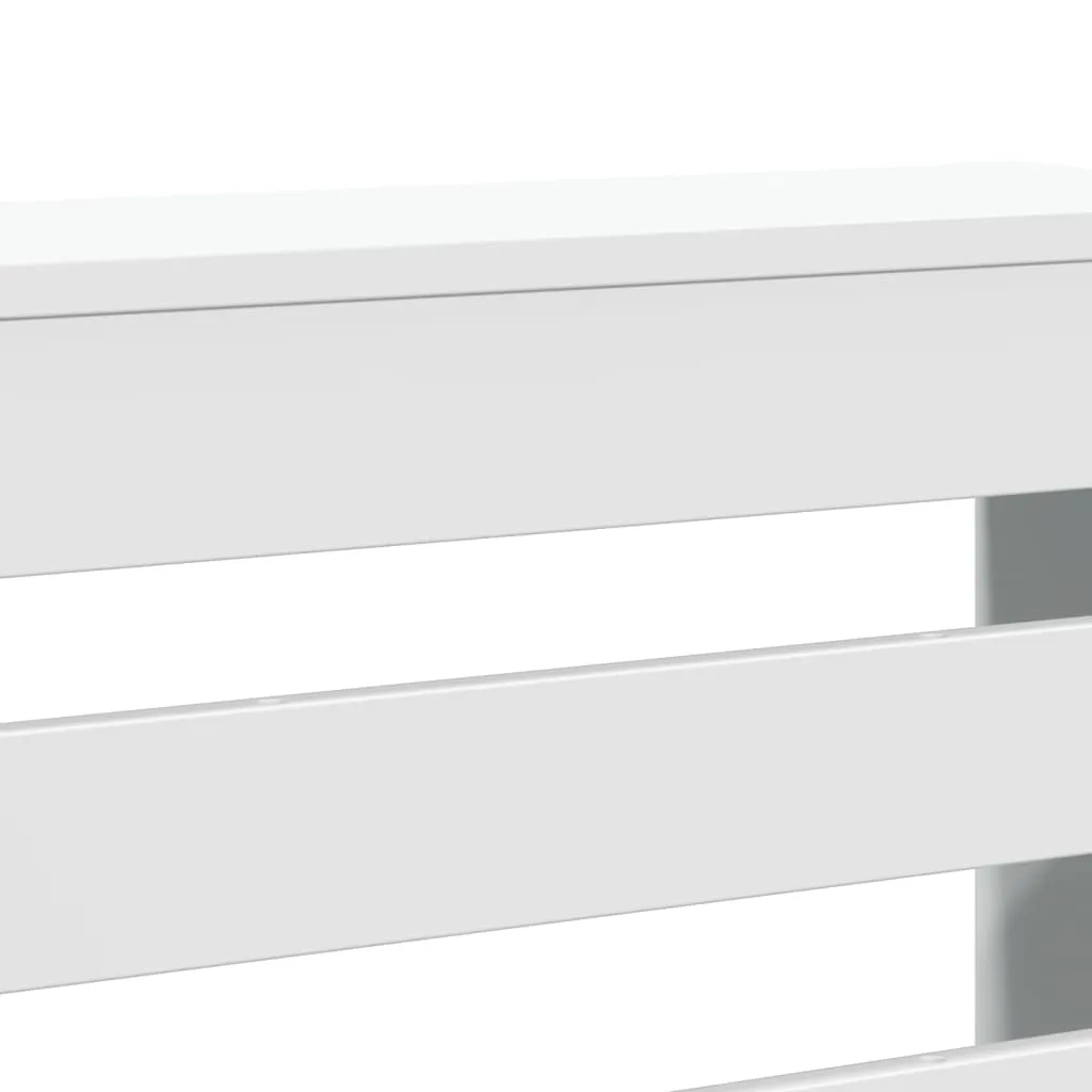 Radiator Cover White 78x20x82 cm Engineered Wood