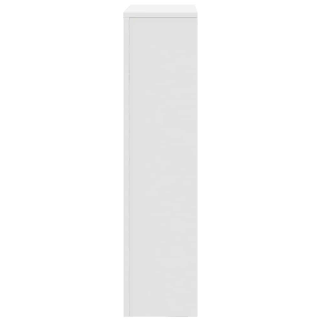Radiator Cover White 78x20x82 cm Engineered Wood