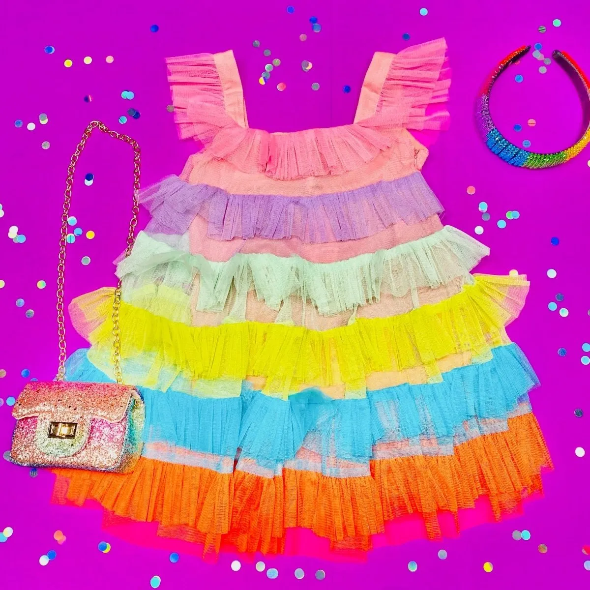 RAINBOW TUTU DRESS