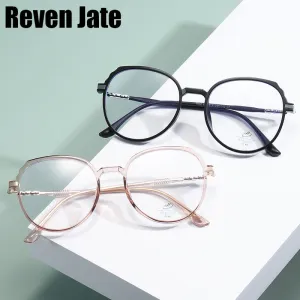 Reven Jate Unisex Full Rim Round Acetate Eyeglasses 81243
