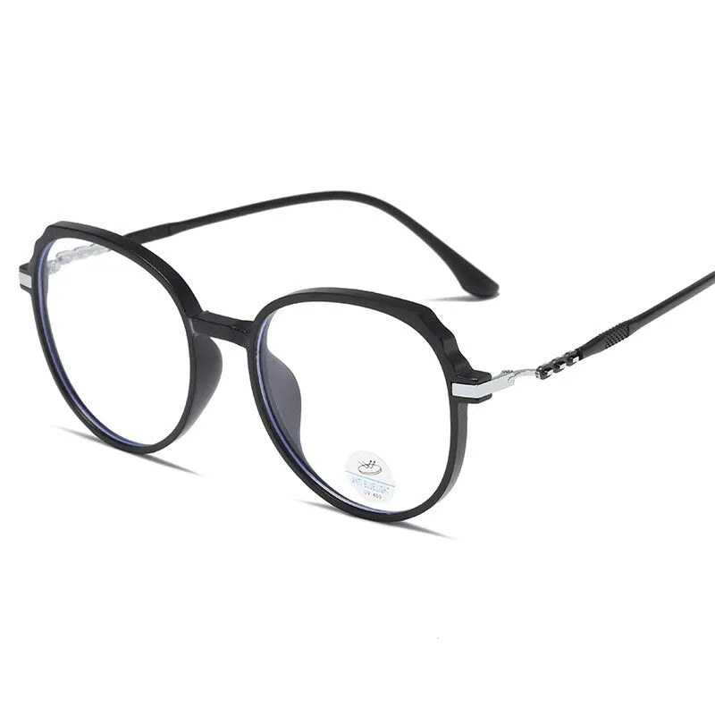 Reven Jate Unisex Full Rim Round Acetate Eyeglasses 81243