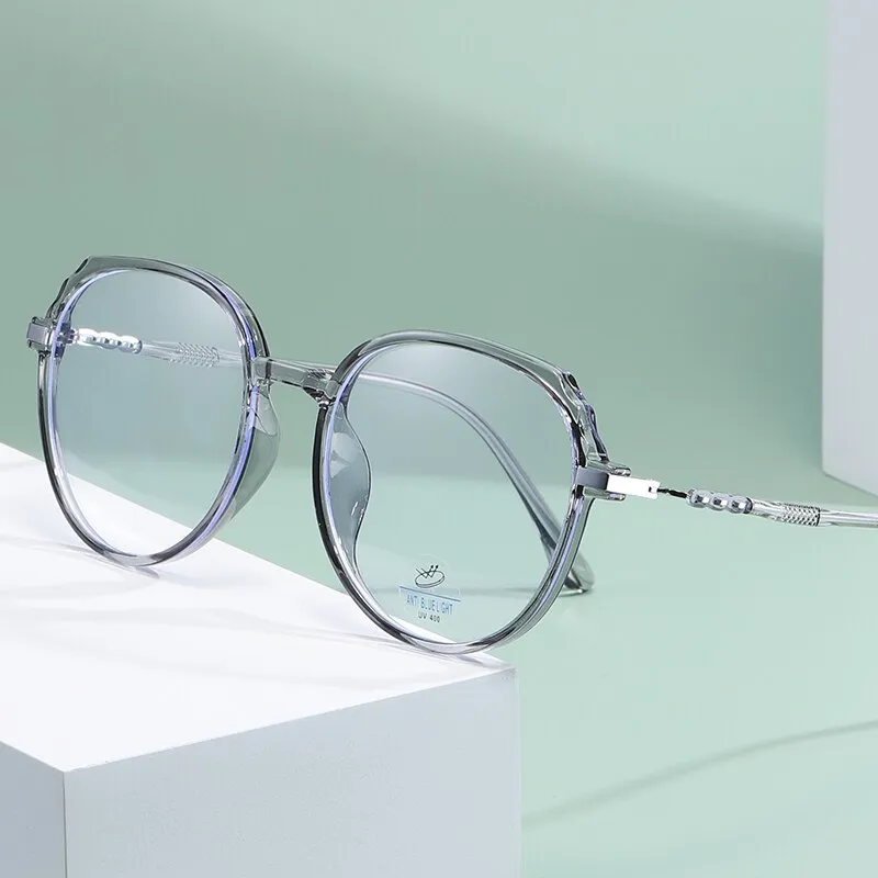 Reven Jate Unisex Full Rim Round Acetate Eyeglasses 81243