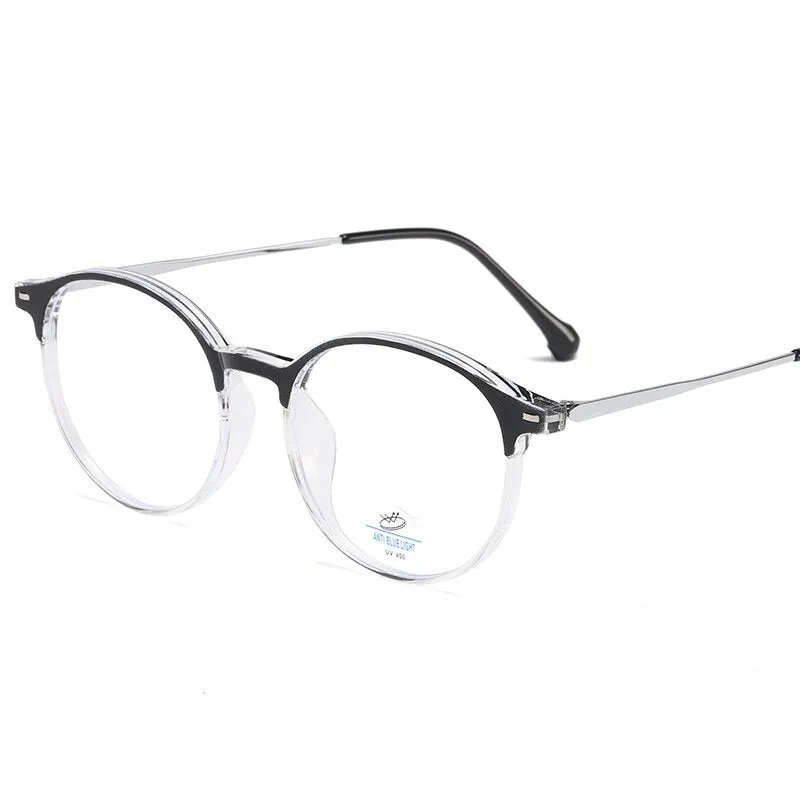 Reven Jate Unisex Full Rim Round Tr 90 Eyeglasses 81251