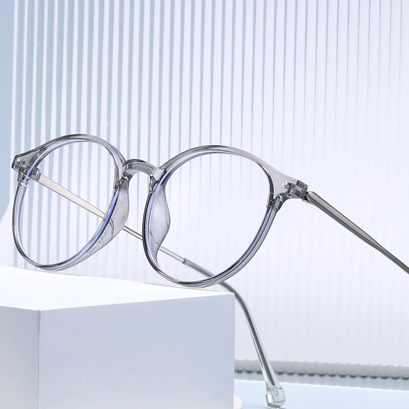 Reven Jate Unisex Full Rim Round Tr 90 Eyeglasses 81251