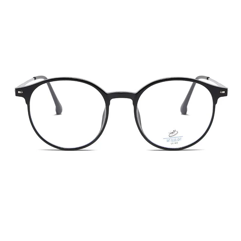 Reven Jate Unisex Full Rim Round Tr 90 Eyeglasses 81251