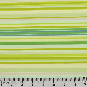 Seafoam Multi Stripe Cotton Print