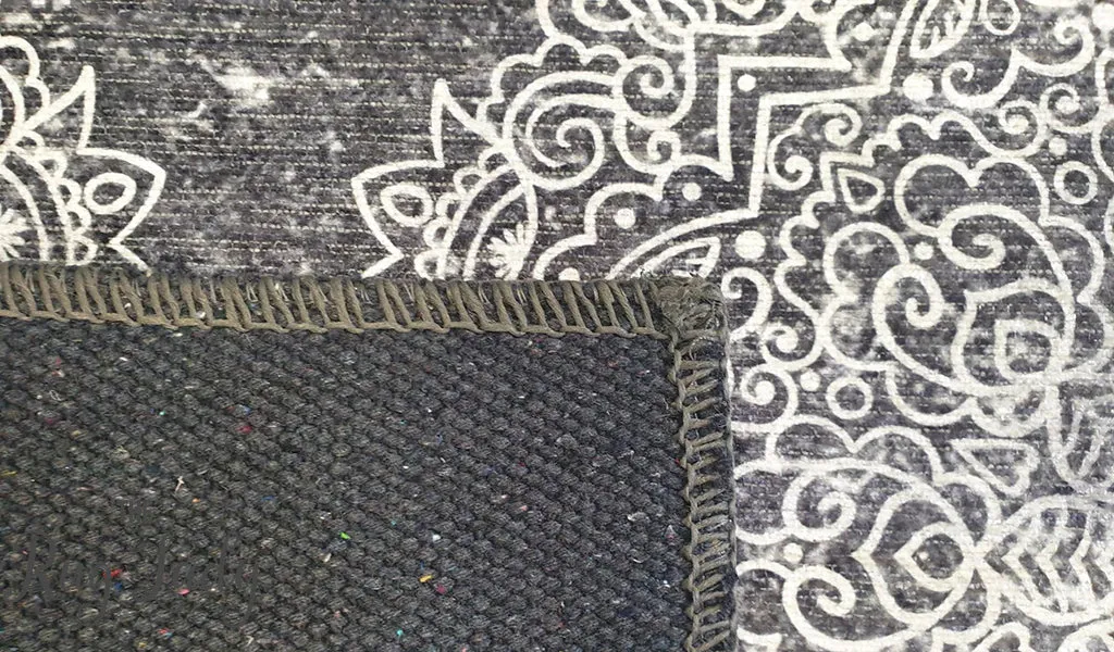 Spirit Grey Flower Distressed Rug