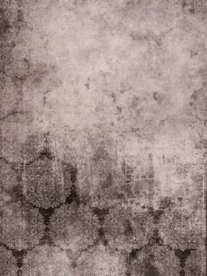 Spirit Grey Flower Distressed Rug