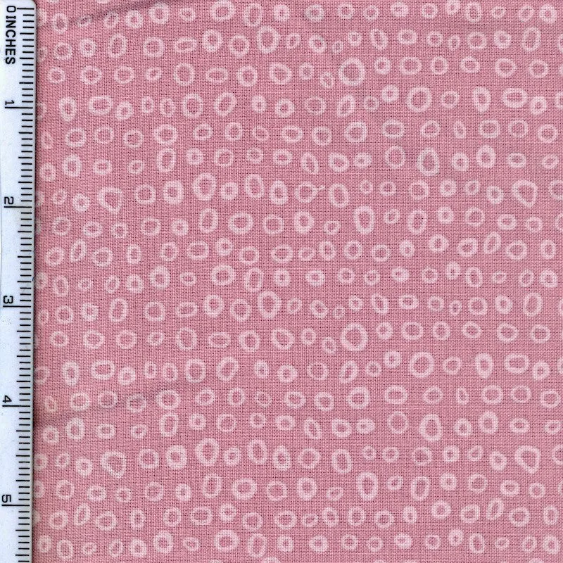 Stof Fabrics Dot Mania-5 Dusty Pink Cotton Prints