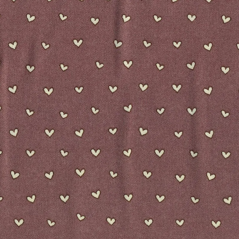 Stof Fabrics Memory Mass Chocolate Hearts Cotton Prints