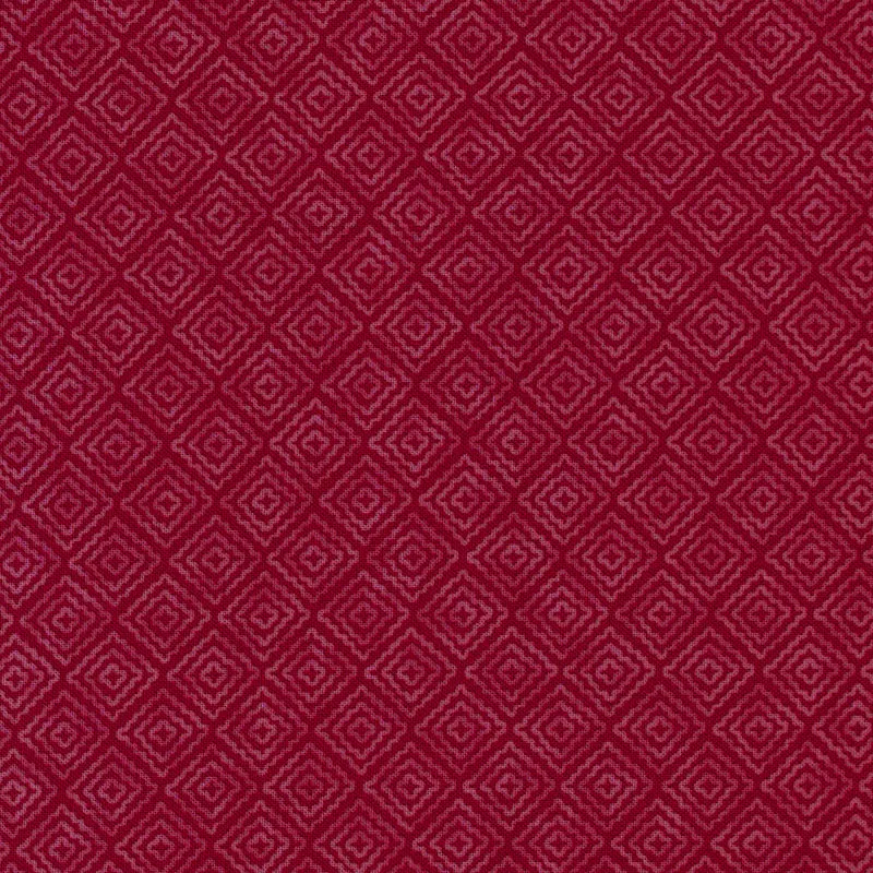 Stof Fabrics Quilters Basic Harmony Red Gingham Checks Cotton Prints