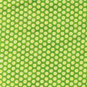 Stof Fabrics Thomsen Bears Floral on Green Cotton Prints