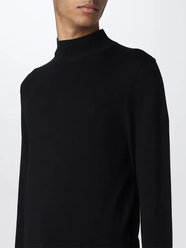 Superior Wool Mock Neck Sweater