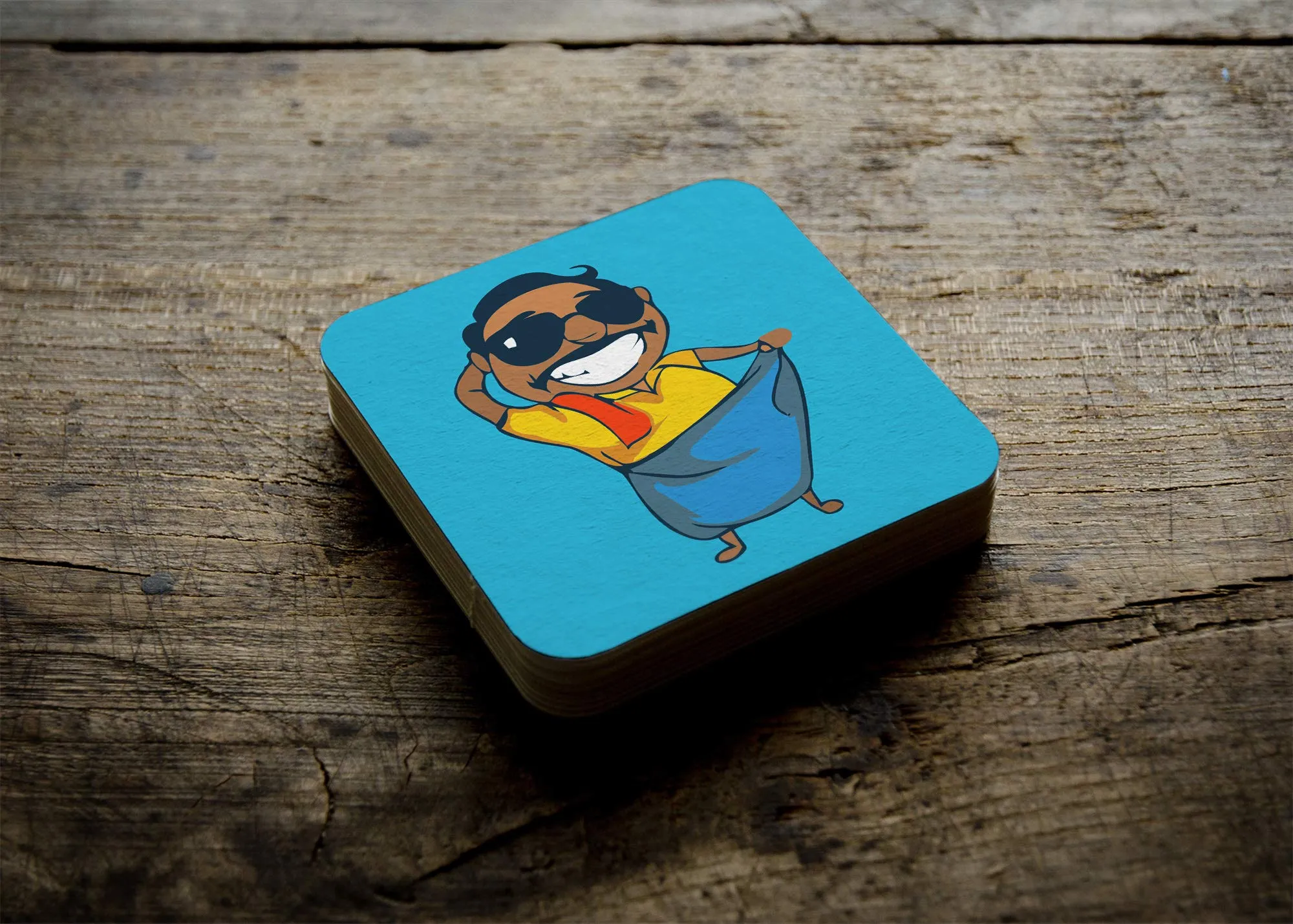 Tea Coaster Set Stylish Anna Printed, MDF Wood Material Coasters for Home and Kitchen, Office Table, Dining Table, Home Decor (3.5x3.5 inches, Set of 4)