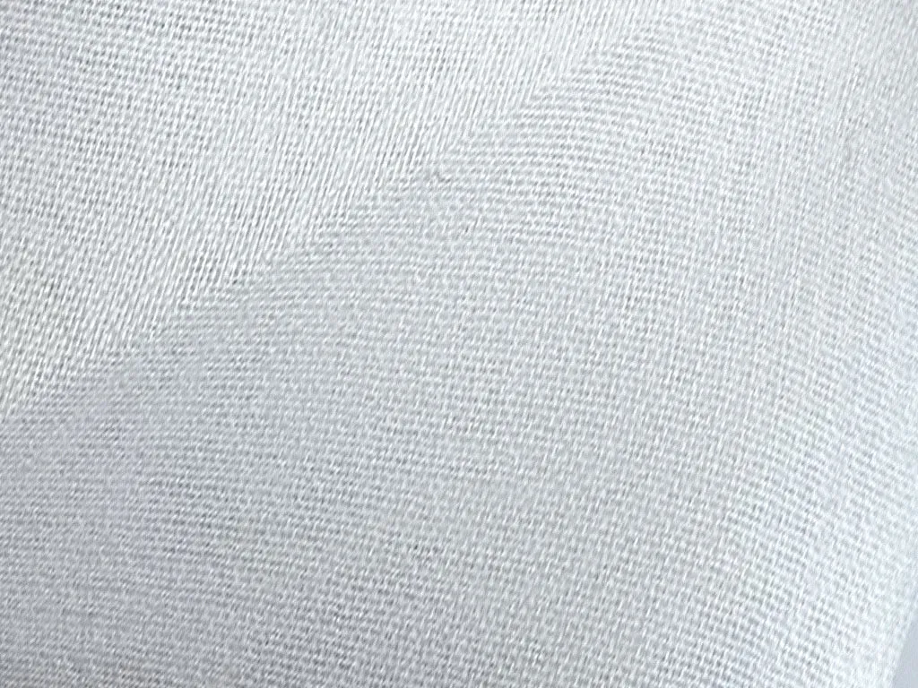 White Plain 60 Grams Georgette Fabric (Wholesale)