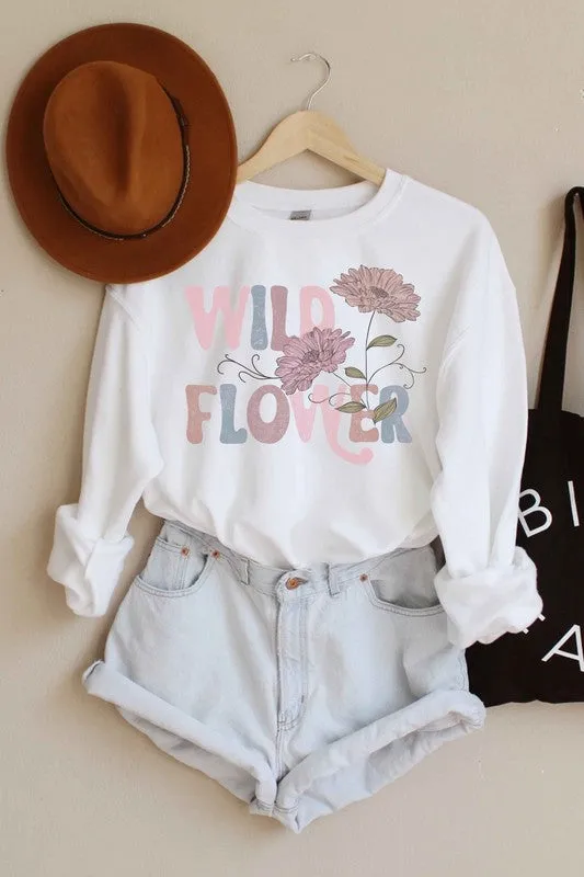 WILD FLOWER SWEATSHIRT PLUS SIZE