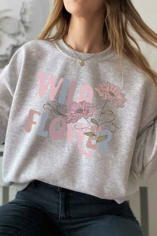 WILD FLOWER SWEATSHIRT PLUS SIZE