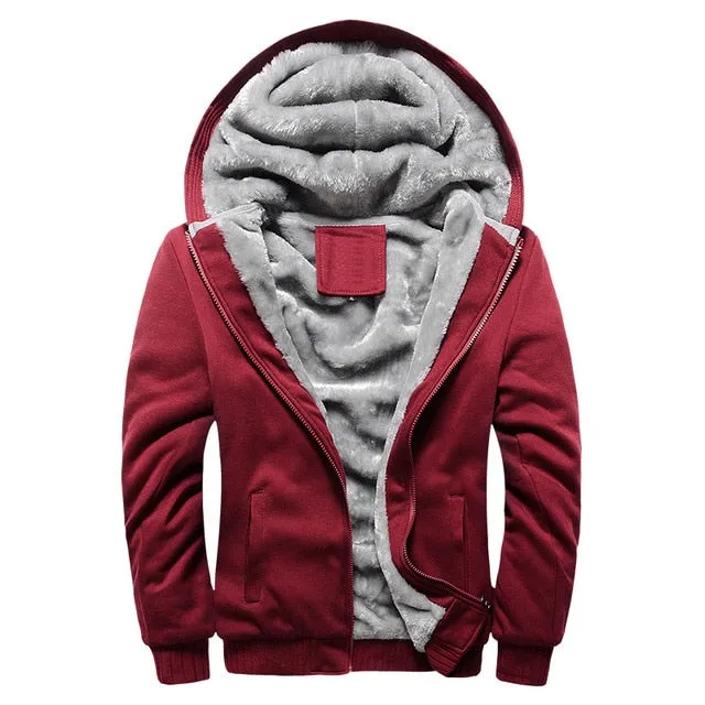 Winter Thick Warm Men Hoodies