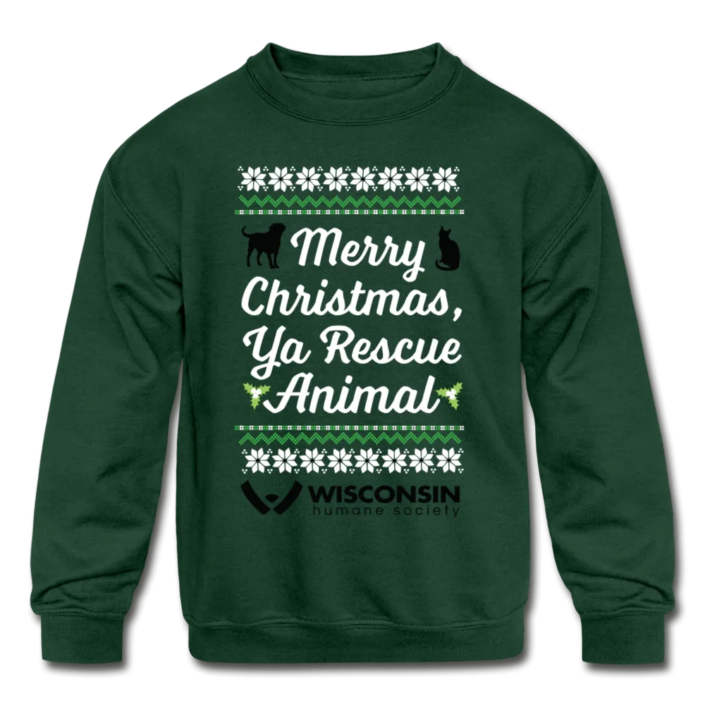 Ya Rescue Animal Kids' Crewneck Sweatshirt